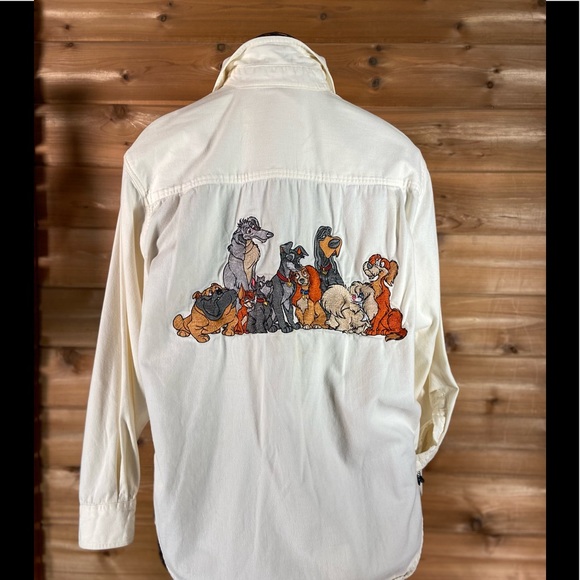 Disney Tops - Vintage Disney Lady and the Tramp shirt. Brushed cotton cream. 100% cotton.